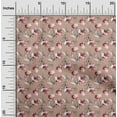 thumbnail image 2 of oneOone Silk Tabby Rose Brown Fabric Floral Quilting Supplies Print Sewing Fabric By The Yard 42 Inch Wide, 2 of 4