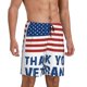 thumbnail image 2 of Fotbe Thank You Veterans Pantalones Cortos de Pijama para Hombre, Ropa de Dormir, Pantalones de Pijama Cortos para Hombre-4X-Large, 2 of 6