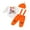 Orange, variant on Gupgi Baby Boys Halloween 3PCS Pumpkin Outfit Sets Newborn Long Sleeve Letter Print Romper+Suspender Pants+Hat