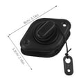 thumbnail image 2 of EXHUMKY Tapón Universal Para Desagüe De Kayak Y Canoa Material Plástico Negro De Alta Durabilidad, 2 of 7