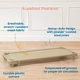 thumbnail image 4 of ECR4Kids Stackable Kiddie Cot, Ready-to-Assemble, Standard Size, Sand, 6-Pack, 4 of 8