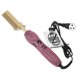 thumbnail image 2 of Hair Straightener Brush Stylish Rhinestones Fast Heating Straightener Comb for Hair Styling Rose Red Plug 220V, 2 of 5