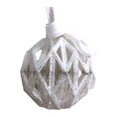 thumbnail image 2 of Colgante Navideño Holiday Time con Diseño de Bola Brillante Blanca con Moño Blanco 10cm, 2 of 4