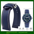 thumbnail image 3 of Correa de nailon de lona de 20 mm y 22 mm para relojes TAG HEUER F1 Gulf Oil Racing Submarine Omega Seahorse Series para hombre, 3 of 5