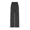 thumbnail image 4 of IROINNID Discount Women's Cargo Pants Casual Fitness Comfy Trousers Loose Fit Cargo Pants with Pockets,Black, 4 of 9