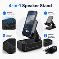 thumbnail image 3 of JDMEOPD Cell Phone Stand Speaker, Induction Audio Amplifier with Foldable Phone Holder, 2000mAh Power Bank, Black, 3 of 9