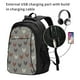 thumbnail image 2 of Fotbe Rooster Mochila con Estampado y Puerto USB para Hombre y Mujer, Mochila Antirrobo, Mochila de Viaje, Mochila Escolar, Mochila Universitaria, 2 of 7