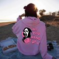 thumbnail image 2 of Sudadera de cuello redondo Scream No You Hang Up, sudaderas con capucha de la cara de los fantasmas, Sudadera con capucha de la película Scream, jersey de Halloween, 2 of 4