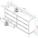 thumbnail image 4 of Modern Solid Wood 6-Drawer Dresser with Gallery-Top, 55 Inch, Caramel, dresser  tocadores para el dormitorio , makeup table My Lux Decor Round, 4 of 8