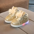 thumbnail image 2 of Generic Clearance Sneaker for Kids Toddler Baby Girls Cartoon Rabbit LED Luminous Sport Casual Shoes Sneakers for Classic Versatile Non Slip Comfortable Shoe(2.5-3 Years,Gold), 2 of 2