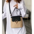 thumbnail image 2 of Bolsa cruzada para mujer, bolsa de playa de paja, bolsa de mano, bolsa de viaje, bonita bolsa de noche 2023, Negro -, Talla unica, 2 of 3