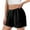 Black, variant on MRULIC shorts for women Women Casual Summer Workout Yoga Athletic Sports Hiking Drawstring Shorts With Pockets Grey + XL