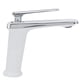 thumbnail image 3 of Grifo de baño moderno con suministro de agua fría y caliente, acabado en plata blanca, estilo nórdico, grifo para lavabo G1/2, 3 of 8