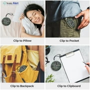 Sonic Alert - Sonic Shaker Portable Super Loud Digital Alarm Clock for Heavy Sleepers, Compact Design, Camouflage
