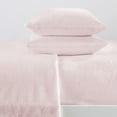 thumbnail image 4 of Great Bay Home Solid Velvet Plush Warm and Cozy Fleece Sheet Set  (Twin, Blush Pink), 4 of 6