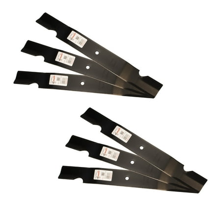 Grasshopper Lawn Mower Blade - Rotary® 13464 6 Mower Blades for Grasshopper® 320243 320245(B) 21” Length 2-1/2” Width .240” Thickness 1/2” Center Hole Fits 61in. Deck