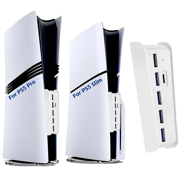 Hub USB Megadream de 6 puertos para PS5 Pro/Slim con puerto de carga