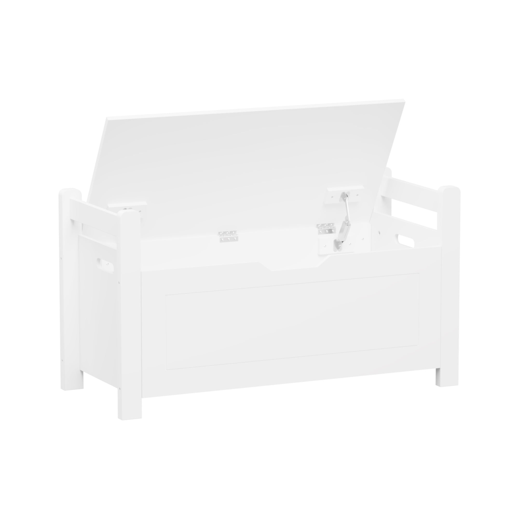 Danolapsi Toy Box Chest For Girls Boys, Wooden Toy Storage Organizer Trunk With Cushion Seat Bench, Flip-top Lid & Safety Hinge, Toy Chest For Nursery Playroom