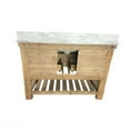 thumbnail image 6 of InFurniture Rustic Style Marble Top with SQ Sink 36-inch Single Sink Bathroom Vanity, 6 of 6