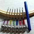 thumbnail image 6 of LNKOO 8Pcs/Set Embroidery Stitching Punch Needles Felting Punch Needles Embroidery Poking Cross Stitch Tools Crochet, 6 of 7