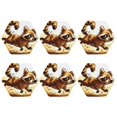 thumbnail image 2 of Disketp Autumn Raccoon In Forest Funny Coasters,6 Pcs Leather Coasters with Holder, Perfect Housewarming Hostess Gifts,Protect Furniture from Water Marks Scratch and Damage,Hexagon, 2 of 7