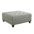 thumbnail image 3 of DHP Hastings Square Tufted Ottoman with Nailheads, Gray, 3 of 7