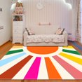 thumbnail image 6 of Large Area Rug ,Washable Rugs Non-Slip Carpet Colorful Sun Accent Rug Soft Low Pile Throw Mat Indoor Low Pile Nursery Rug,M, 6 of 9