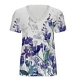 thumbnail image 4 of Patlollav Blouses Womens Summer Lace Patchwork Short Sleeve Sexy Tops, 4 of 6