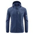 thumbnail image 1 of Veste Imperméable Imperméable pour Hommes Brnmxoke Imperméable Léger 2023 Imperméable avec Capuche pour Golf Randonnée Veste Coupe-Vent Extérieur, 1 of 4