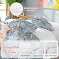 thumbnail image 3 of Blue Turtle Coastal Bedding 3 Piece Duvet Cover Set Full Size, Summer Beach Nautical Starfish Coral Soft Microfiber Comforter Cover with Zipper Closure & Pillowcases, FadeResistant Quilt Cover, 3 of 9