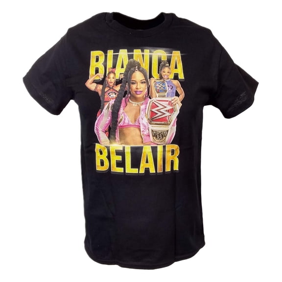 Bianca Belair Womens Championship Belt Three Pose T-shirt