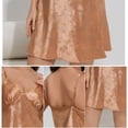 thumbnail image 5 of Feancey Womens Satin Lingerie Nightgown Silky Sleeveless Spaghetti Strap V Neck Sleepshirts Soft Cozy Camisole Mini Dresses Lounge Nightwear Khaki M, 5 of 10