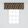 thumbnail image 2 of Ambesonne Brown Window Valance, Cheetah Skin Pattern Savannah, 54" X 18", Redwood Brown, 2 of 3