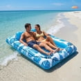 thumbnail image 5 of MQHUAYU Inflatable Pool Floating - Tanning Pool Float with Cup Holders，Blow up Beach Pool Party Toys Floating Chair for Lake Lounge Float, 5 of 10