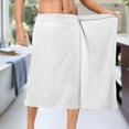 thumbnail image 5 of Mens Shower Wrap Adjustable Bath Wrap Towel Body Towels for Gym Shower Sauna Spa White 60x28, 5 of 7