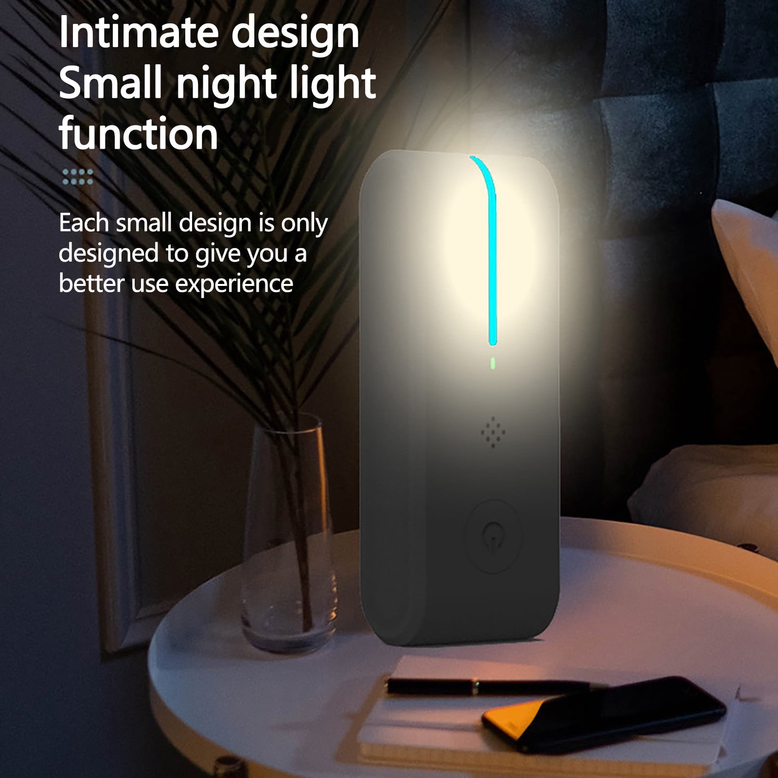 YiJuHui 5pcs Negative Ion Air Purifier Plug-in Odor Eliminator for Home Office Travel Portable Air Freshener with Night Light