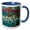 Blue/White, variant on 3drose, Wall Element, 11oz Two-tone Yellow Mug
