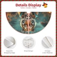 thumbnail image 3 of Disketp Pond Meditating Tiger Christmas Tree Skirt, Christmas Tree Decorations, Christmas Decor, Tree Mat Decoration(30-48IN)-48", 3 of 6