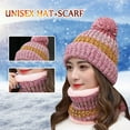 thumbnail image 2 of Prolriy Beanie for Women, Womens Flocking Warm Thermal Hat Knitting Earmuffs Cycling Winter Hat Scarf Baseball Caps Wool Beanie Winter Hats for Women Pink, 2 of 2