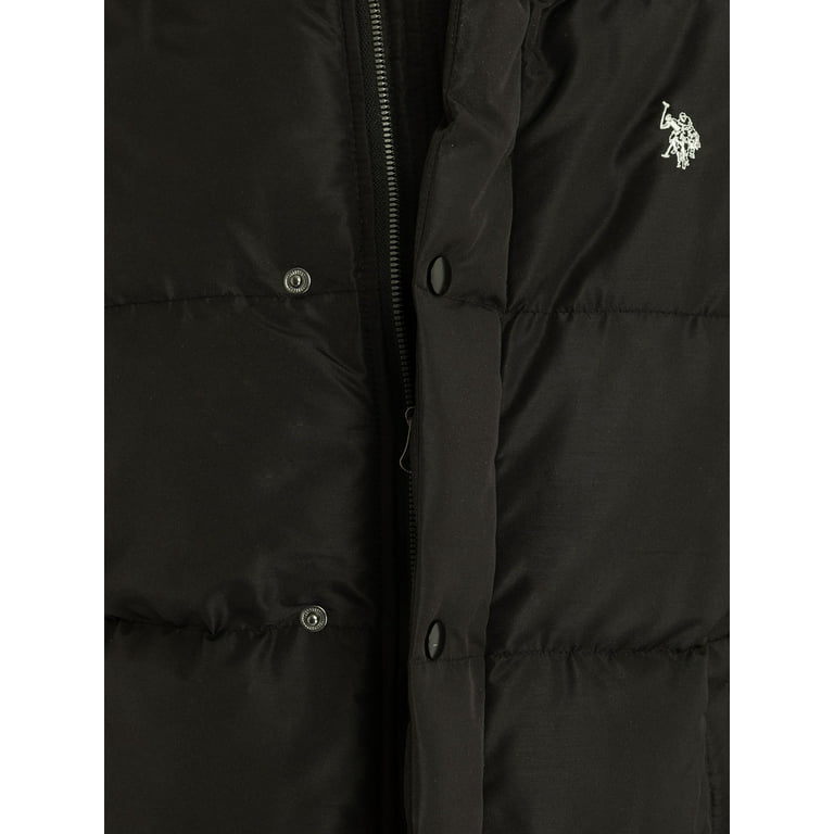 U.S. Polo Assn. Men's Varsity Bomber Puffer Jacket, Sizes S U.S. Polo Assn. Men's Varsity Bomber Puffer Jacket, Sizes S