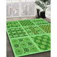thumbnail image 3 of Ahgly Company Machine Washable Indoor Rectangle Transitional Emerald Green Area Rugs, 7' x 10', 3 of 7