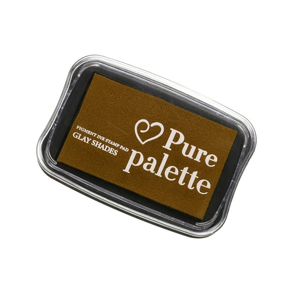 Uxcell Finger Ink Pad for Rubber Stamps Craft, 18 x 30" Washable Pigment Ink Pad Stamps for Footprint Handprint Stamping Paper Wood Fabric Scrapbooking, Brown