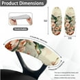 thumbnail image 6 of HELLHERO Hummingbird Rose Print Office Chair Cover with Armrest Covers, Washable Desk Chair Slipcover, Removable High Back Office Chair Cover with Elastic Band, Green, 6 of 6