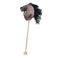 thumbnail image 2 of Caballo de peluche con ruedas, relincha y galopa, 31,5 pulgadas, divertido juego de simulación con ruedas para niños, niñas y niños. Marrón oscuro, 2 of 8