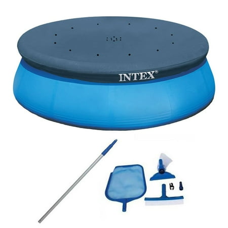 Intex Swimming Pool Maintenance Kit w Vacuum & Pole & 15 Ft Easy Set