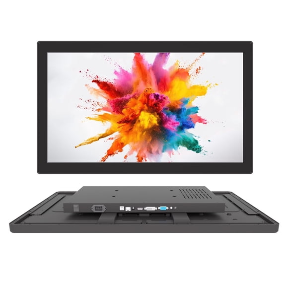 LMENGER 32IN Open Frame Touch Monitor, PCAP 10-Point Touch Industrial Touchscreen Monitor, with HDMI/VGA/DVI Interface, Active Matrix TFT LCD,LED Backlight, with VESA Mount