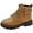 Brown, variant on Wxirdiow Boys Snow Boots Winter Boy's Construction Work Boots Outdoor Hike Rugged Shoes Toddler To Big Kid Leather Shoes Brown Size,11.5-12 Years