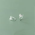 thumbnail image 1 of Pendientes de botón con forma de rama de plata esterlina S925 para mujer, diseño de nicho de estilo japonés y coreano simple, pendientes de hojas pequeñas de lujo ligeros de moda, 1 of 5