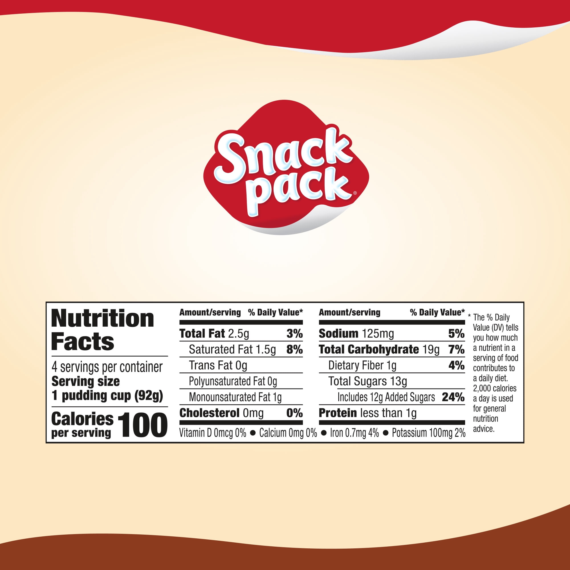 (7 pack) Snack Pack Chocolate Pudding, 3.25 oz Pudding Cups, 4 Count