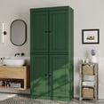 thumbnail image 5 of 100% Solid Wood 32" Bathroom Cabinet with Solid Doors and Adjustable Shelves, 5 of 6